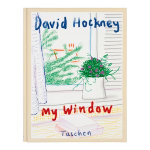 David Hockney R.A. (British, born 1937) My Window The book, 2019, with title-page text and inkjet reproductions, signed in black ink and stamp-numbered '0729' to the justification page, from the total edition of 2,000, co-published by the artist and Taschen, Cologne, within the original cloth-bound clamshell boxOverall 550 x 420 x 70mm (21 5/8 x 16 1/2 x 2 3/4in)
