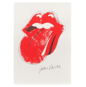 John Pasche (British, born 1945) The Rolling Stones Logo Artwork,
