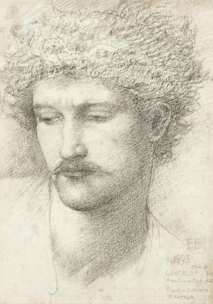 Study for Lancelot for The Departure of the Knights tapestry