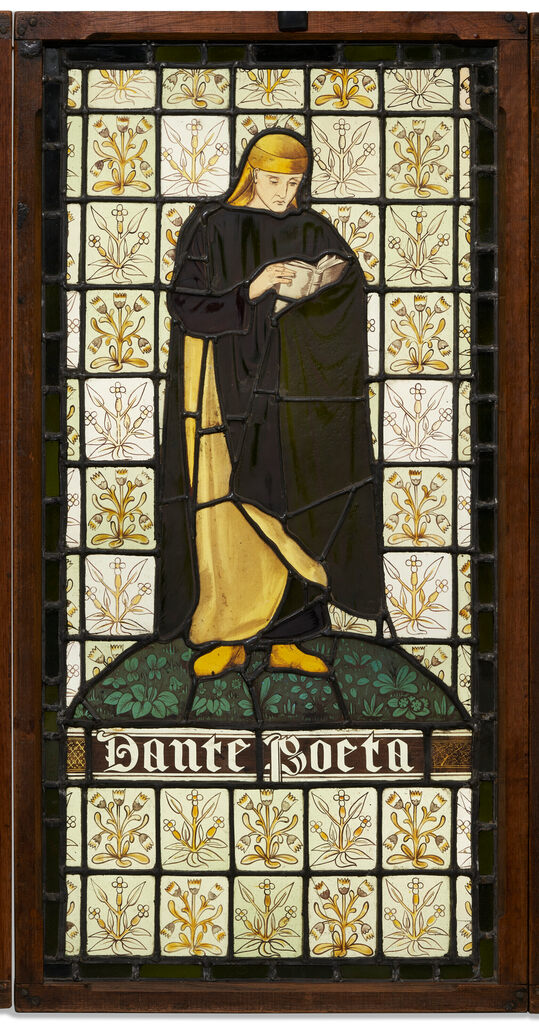 'THE POETS' (HOMER, DANTE, CHAUCER), SET OF THREE EARLY WINDOWS