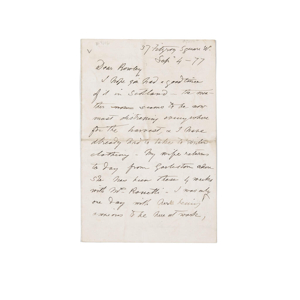 BROWN, FORD MADOX. 1821-1893.