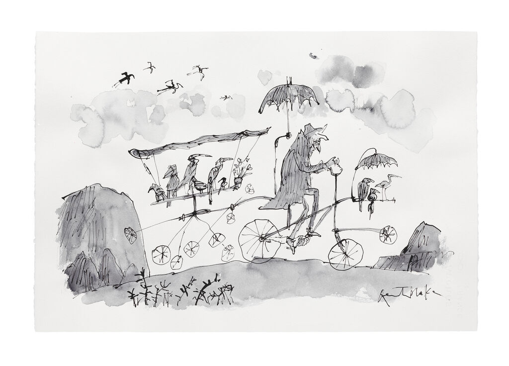 Cycling with Birds (unframed)