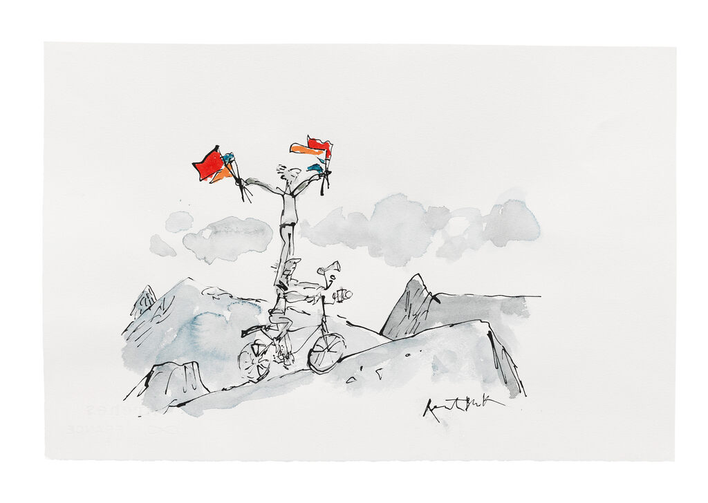 Acrobatics on a Bicycle (unframed)