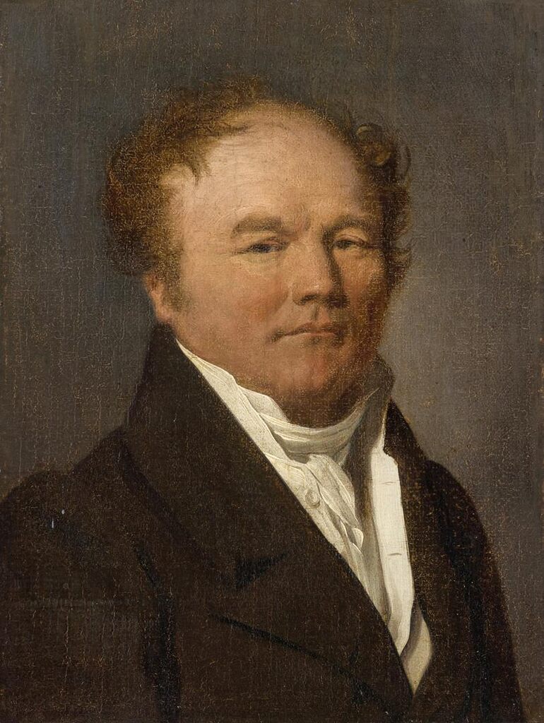 Portrait of a Man in a Black Suit, Waistcoat, and White Tie