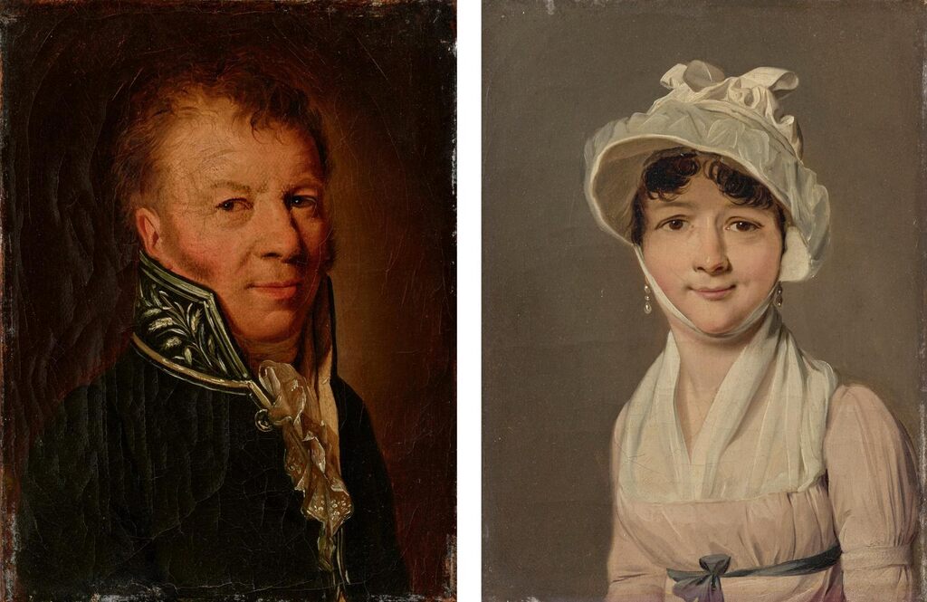 Portraits of Stanislas-Auguste and Marie-Louise-Françoise de Brévillier