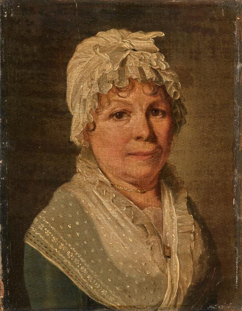 Portrait of an Elderly Woman with a Lace Bonnet