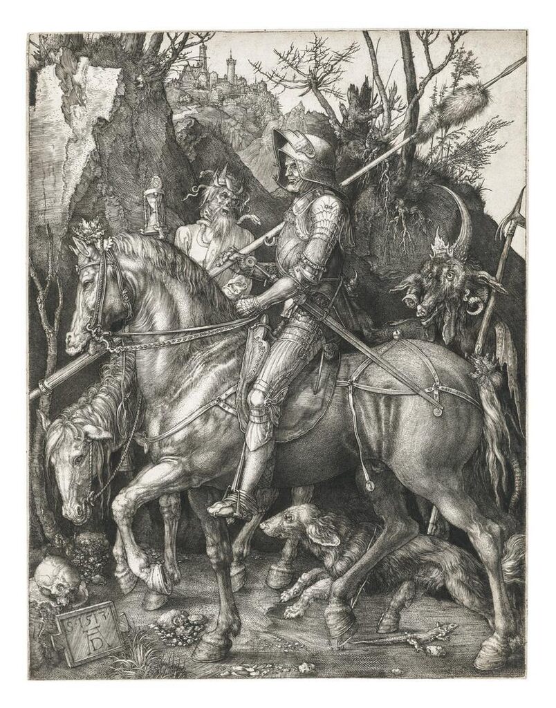 Albrecht Dürer, Knight, Death and the Devil