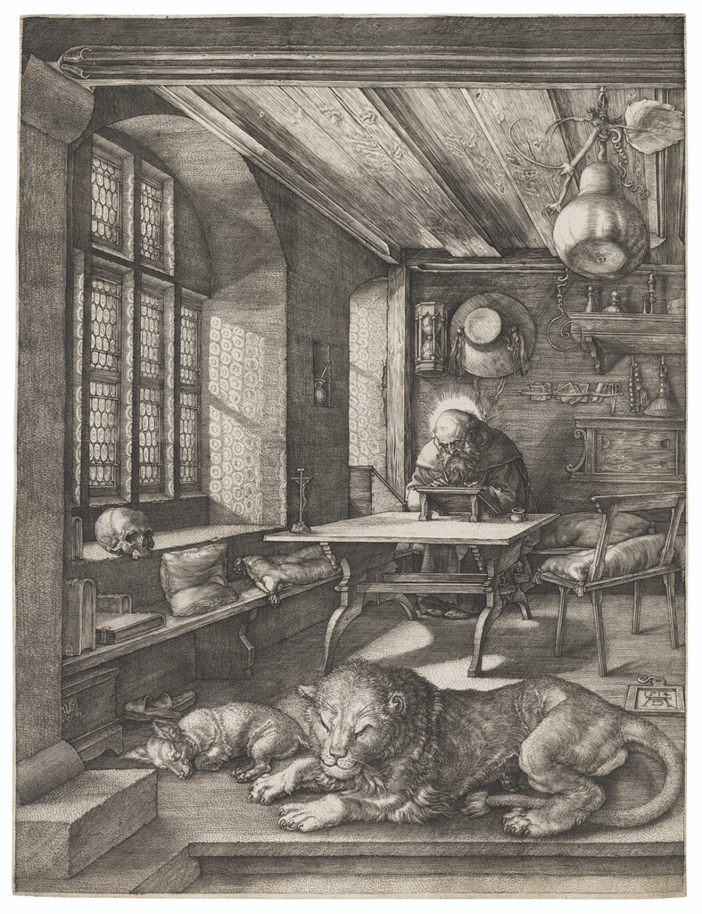 Saint Jerome in his Study