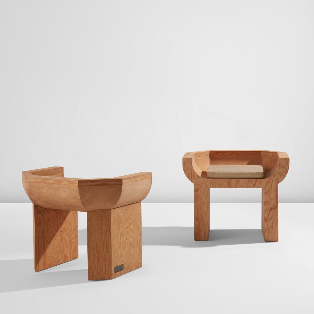 Pair of "Curial" chairs
