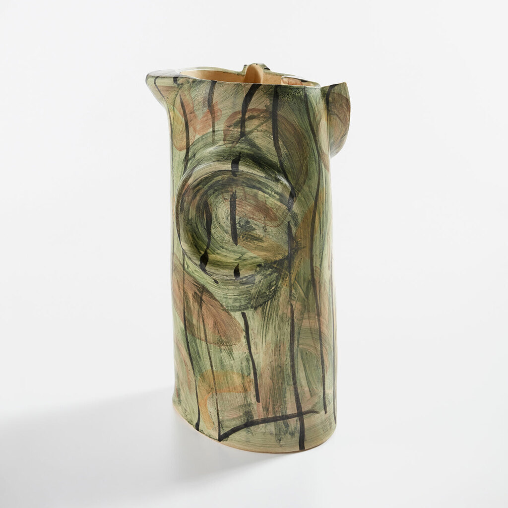 "Green Wrinkled Pot"