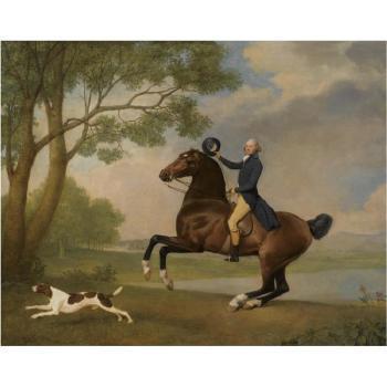 Portrait Of Baron De Robeck Riding A Bay Hunter