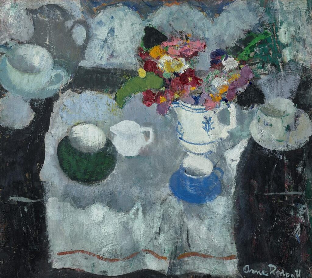 Still life with flowers in a jug