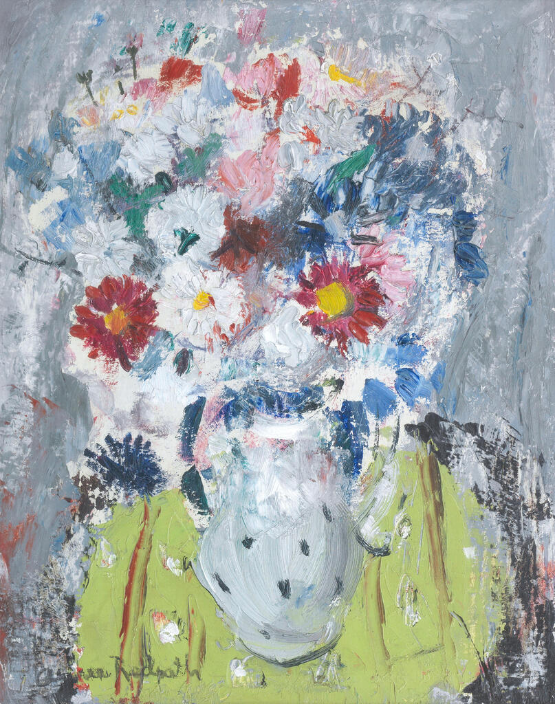Summer Flowers in a Spotted Jug