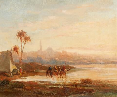 Bedouins outside the Gates of Jerusalem