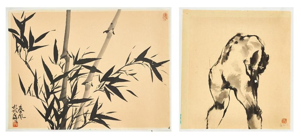 a. Spring breeze; b. Figure a. 春風 b. 人體