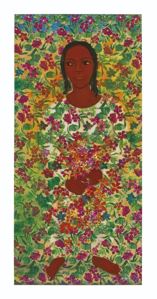 Untitled (Woman with Flowers)