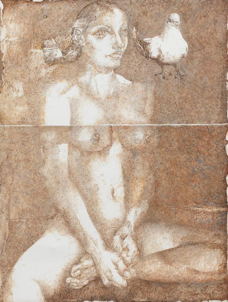 Untitled (Woman with a pigeon)
