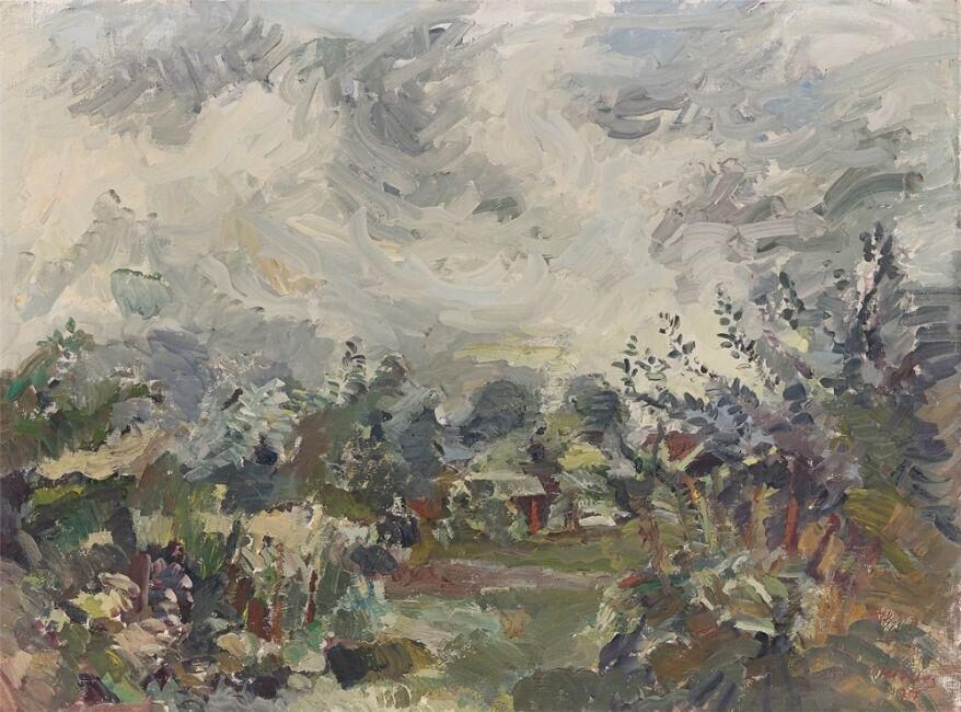 Landscape with stormclouds