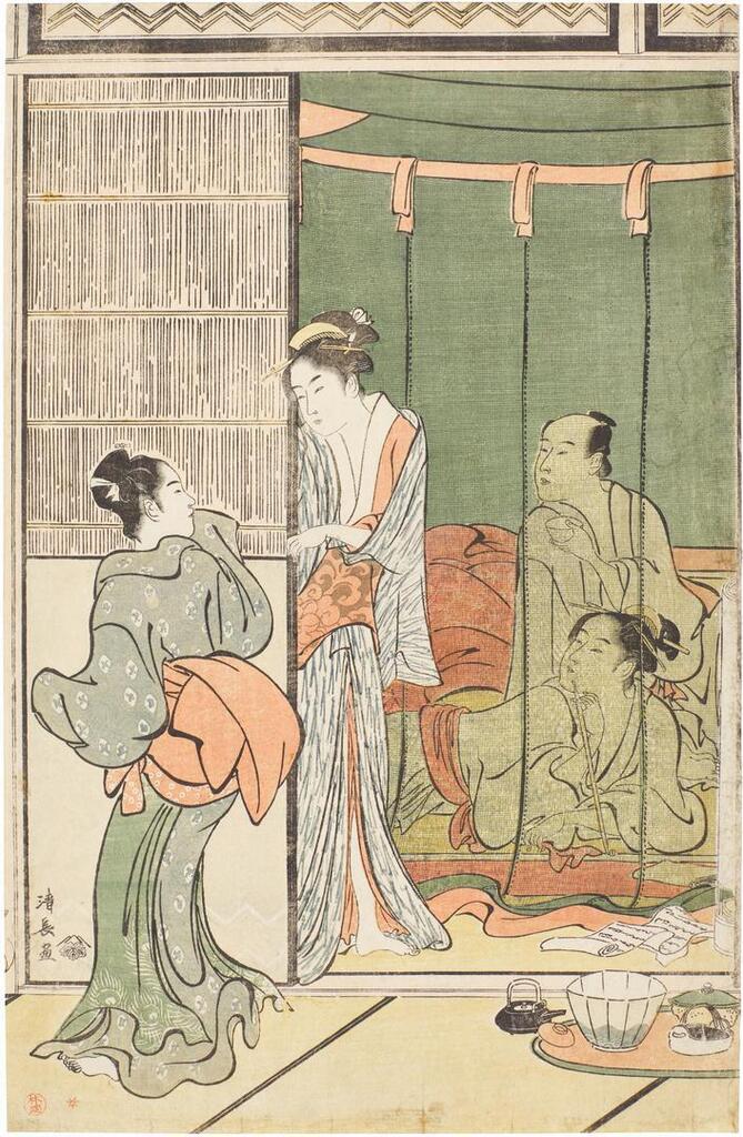 A party in the Shinagawa Pleasure Quarters
