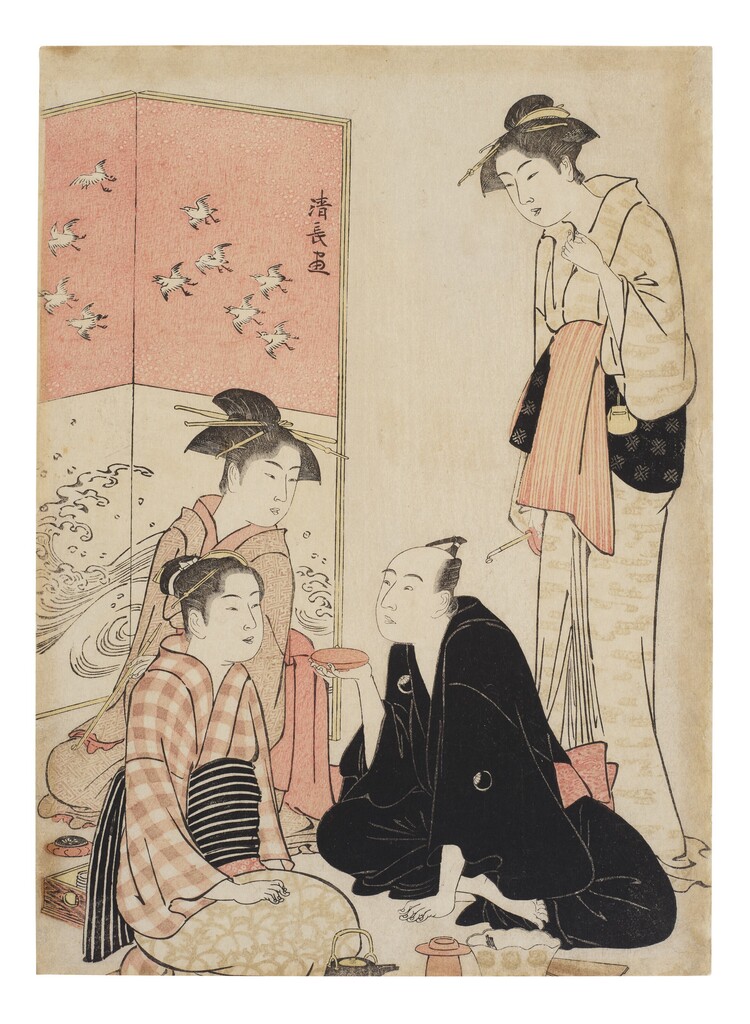The actor Sawamura Sojuro III and courtesans