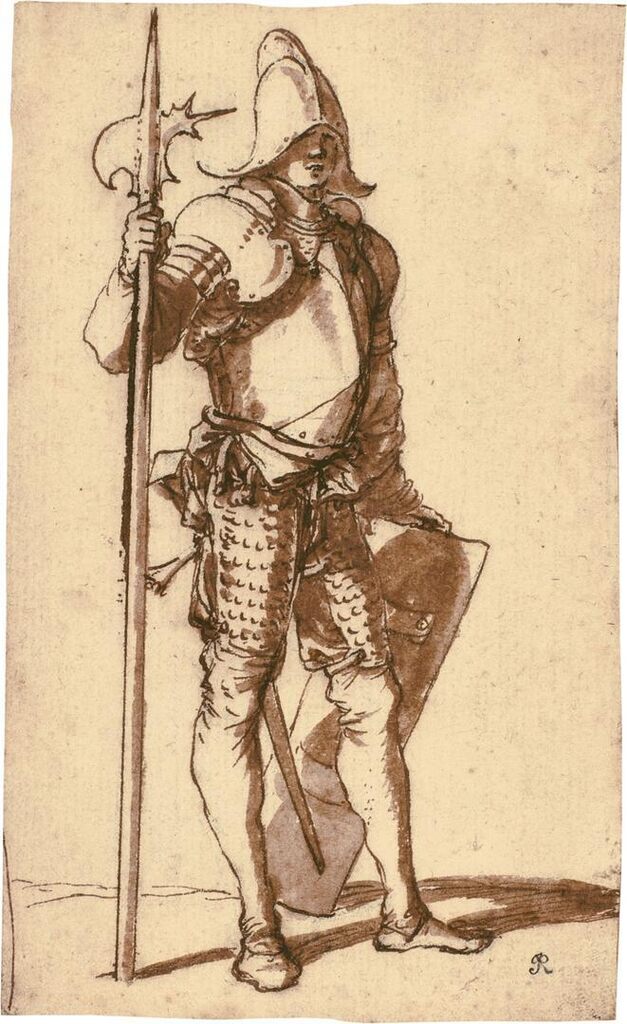 A Standing Halberdier