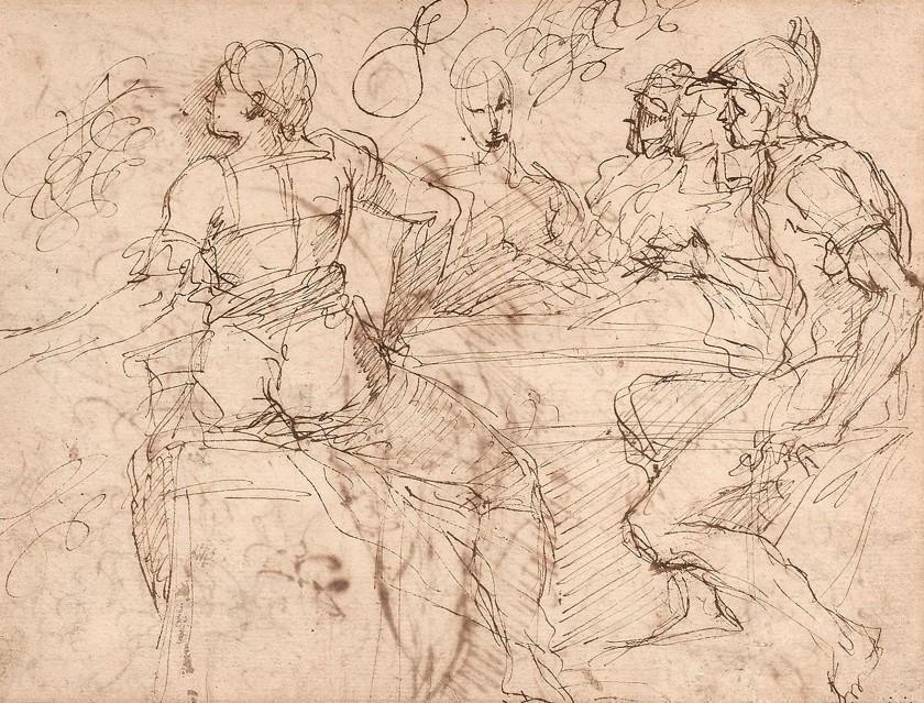 Characters around a table
