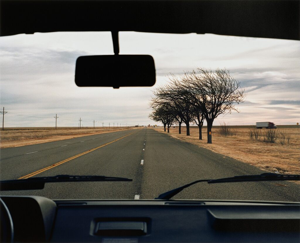 Through Windshield, (Trees), Texas