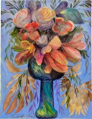 Blumen in Jugendstilvase (Flowers in Art Nouveau Vase)