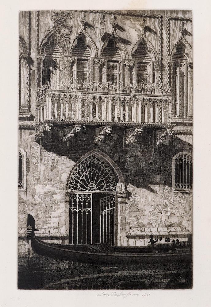 The Balcony (Venetian Gateway), from Italian Series (Fletcher 237)