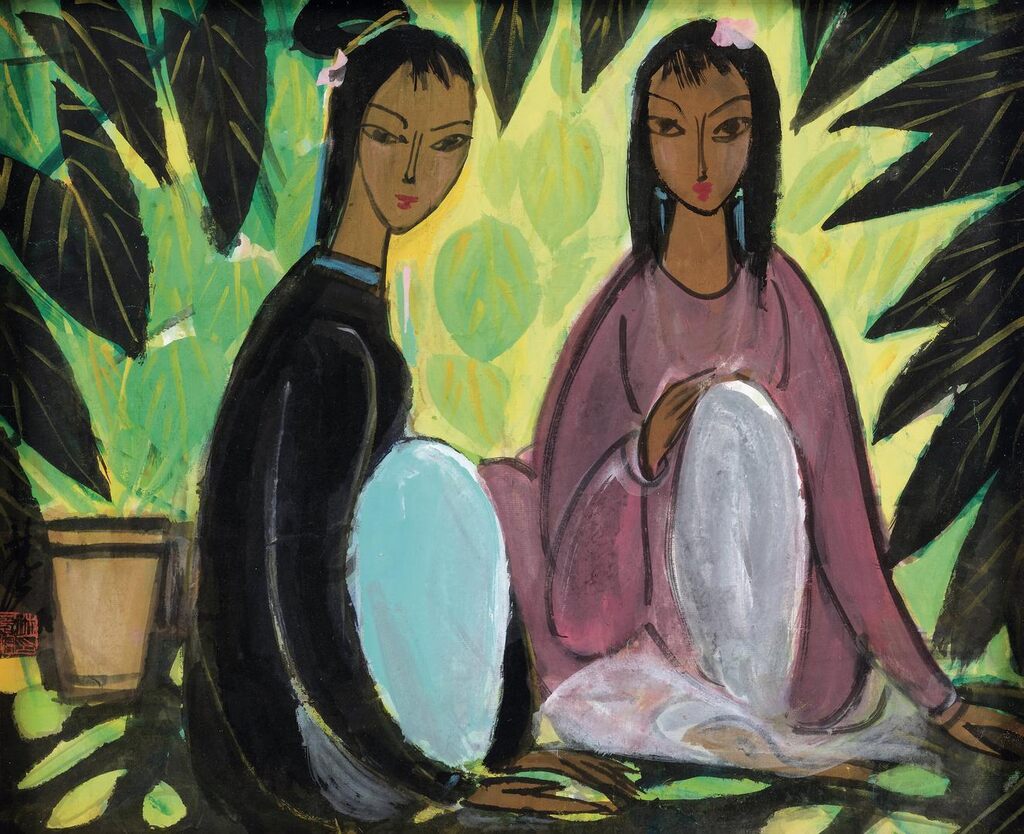 Lin Fengmian 林風眠, Two Beauties