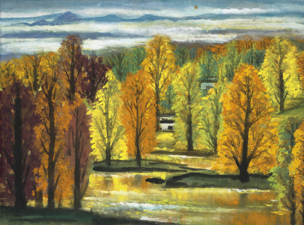 Lin Fengmian 林風眠, Autumn Forest