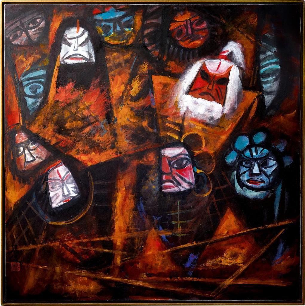 Lin Fengmian 林風眠, The Fiery Battle of Red Cliffs 火燒赤壁