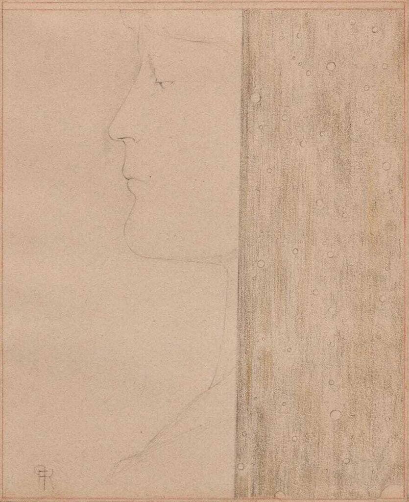 Tête de femme de profil