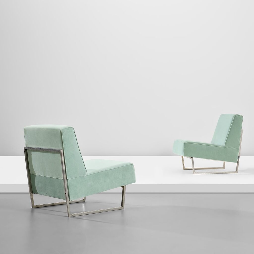 Pair of 'Courchevel' lounge chairs
