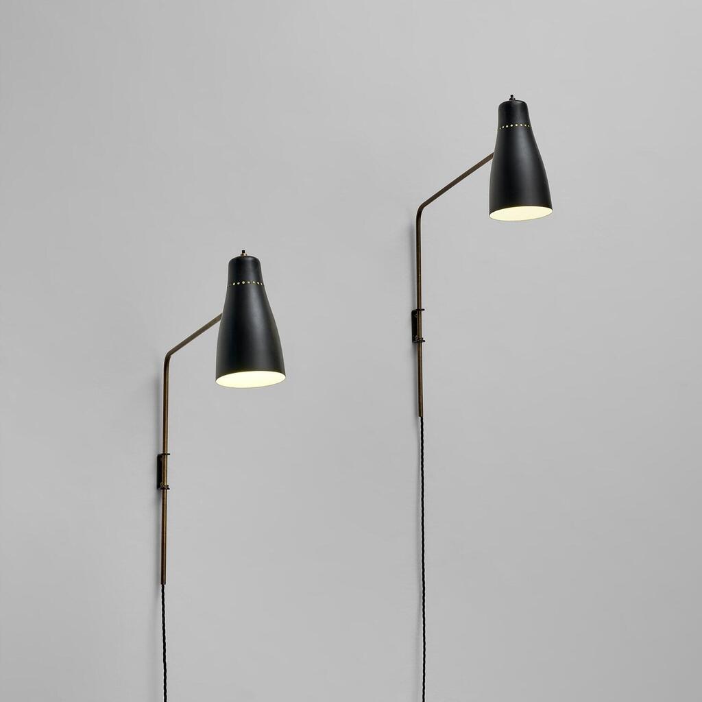 Pair of adjustable wall lights, model no. G5