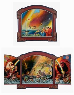 The calling - triptych, consisting of four picture panels