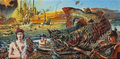 The fight for the giant fish
