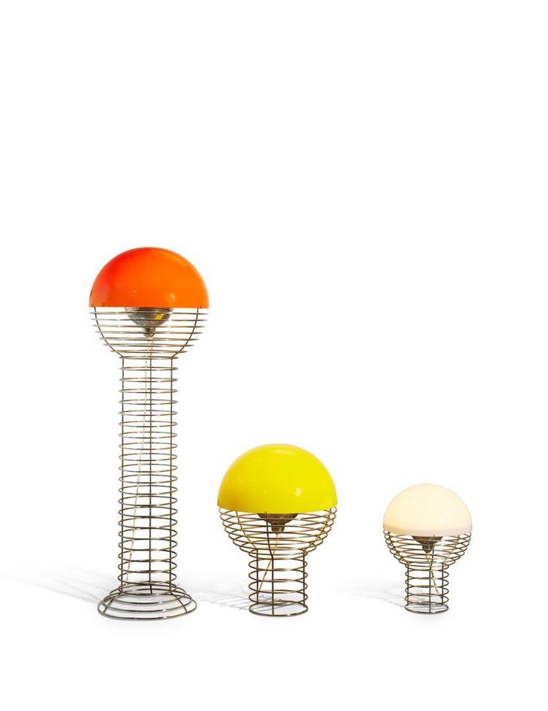 Ensemble de trois lampes 'Wire'