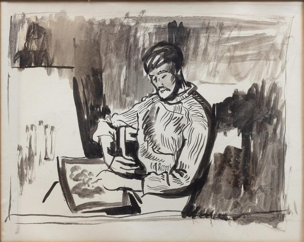 L'aquarelliste ou L'artiste au travail