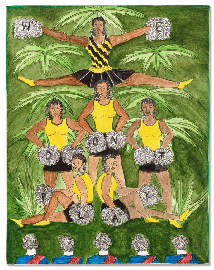 We Don’t Play. (Colonial Cheerleaders Letting the Colonizers Know What’s Up)