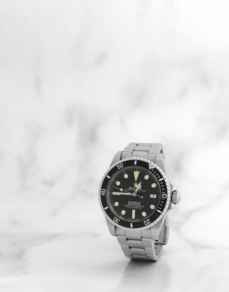 Rolex. Belle montre bracelet en acier avec date mouvement automatique
