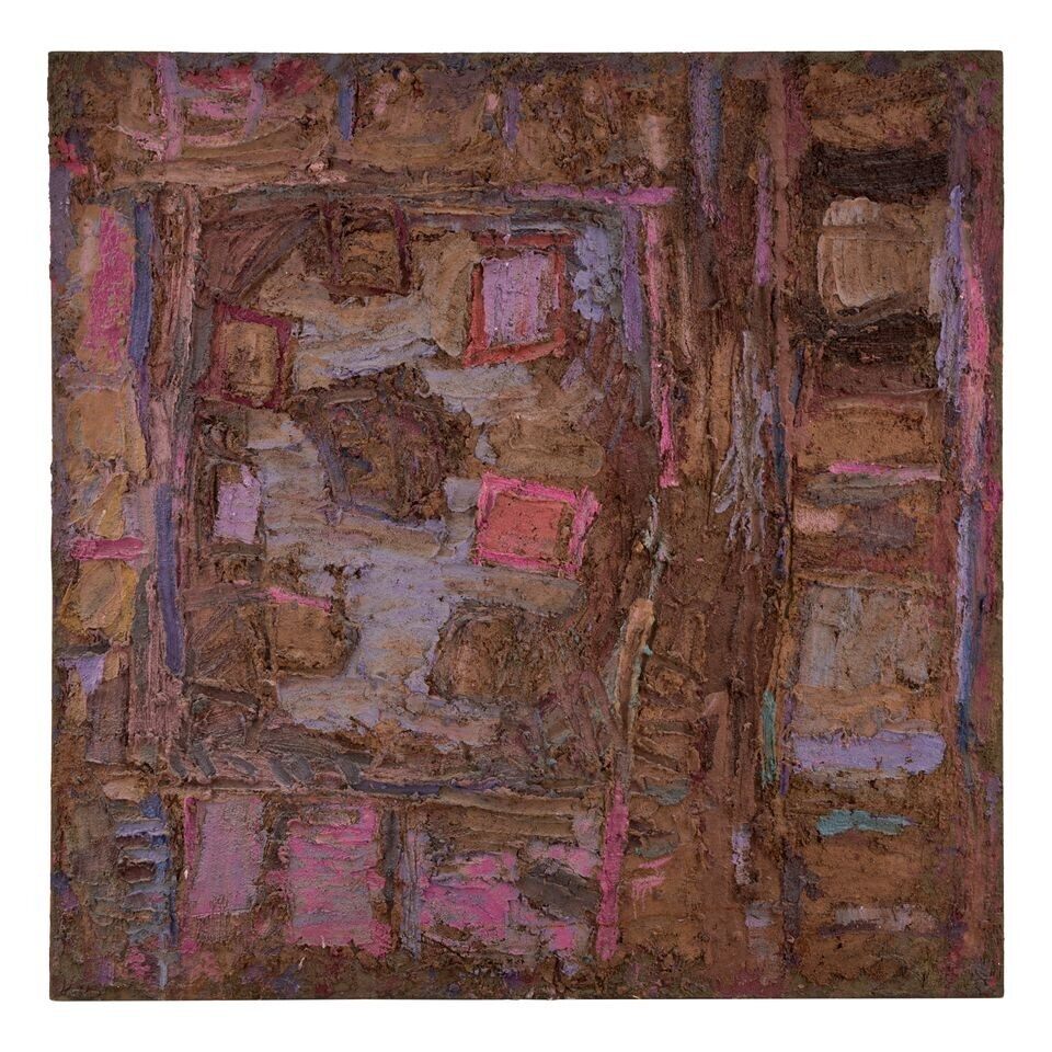 Pink and Periwinkle Abstract