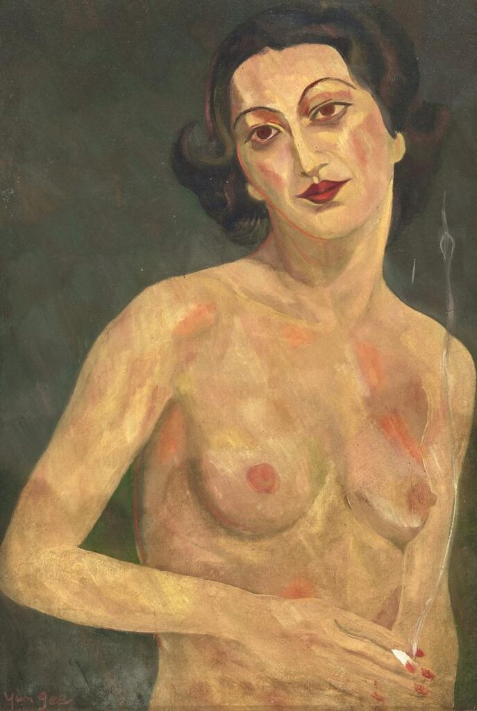 Nude with Cigarette