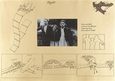 "Schanierkette und Zwei Handflieger draft"