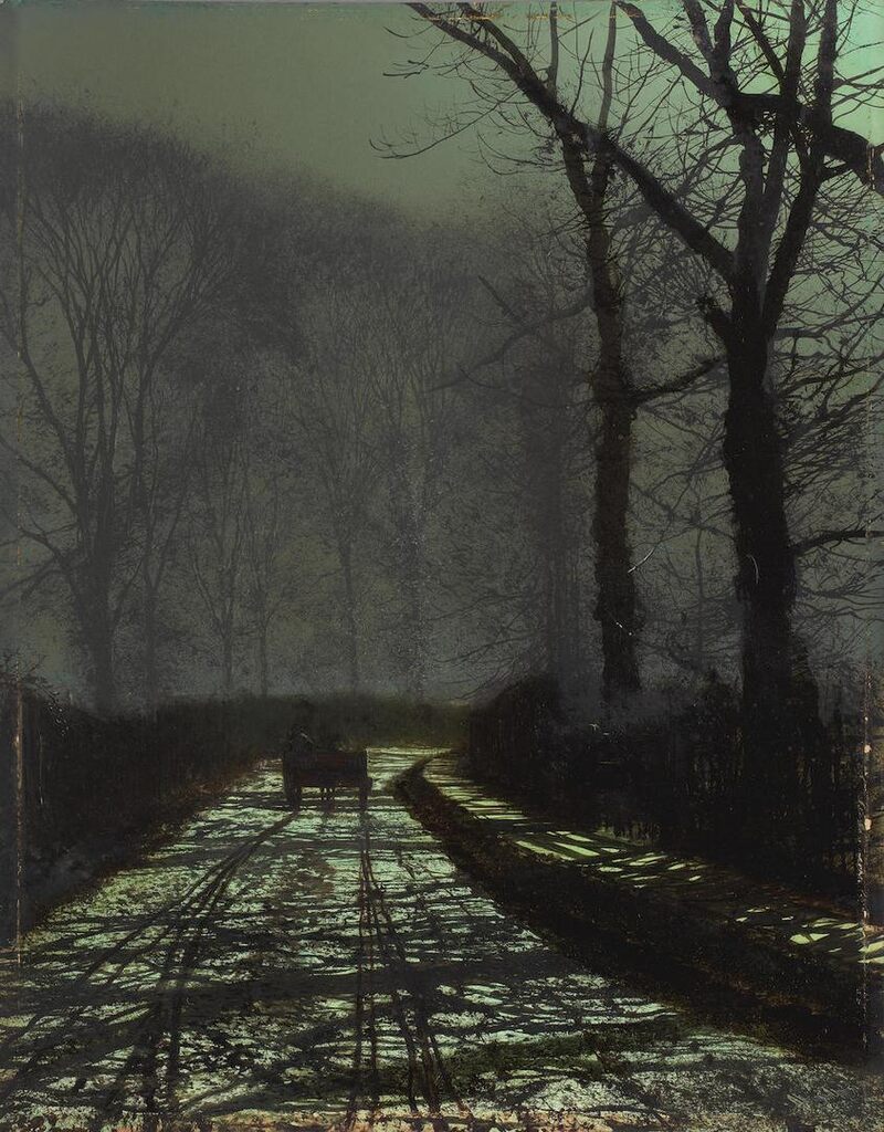 A moonlit lane, Roundhay