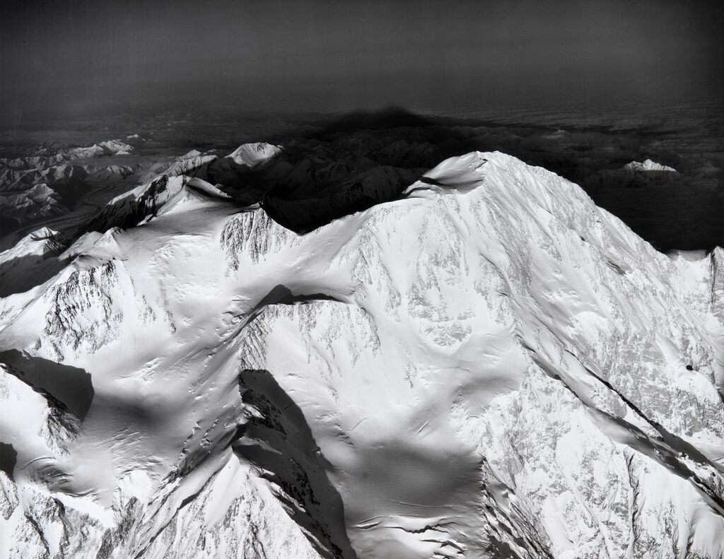 McKinley Seen from a Flight Altitude of 24,000 Feet, Twenty Minutes Before Sunset