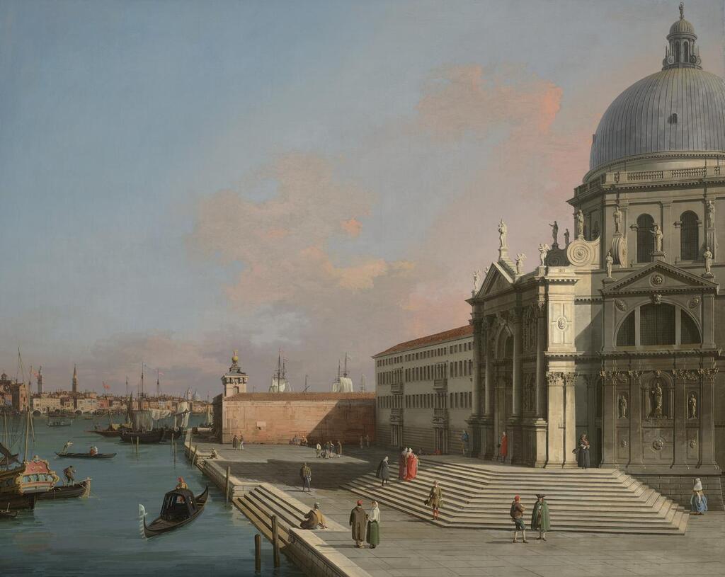 Venice, the Grand Canal looking East with Santa Maria della Salute