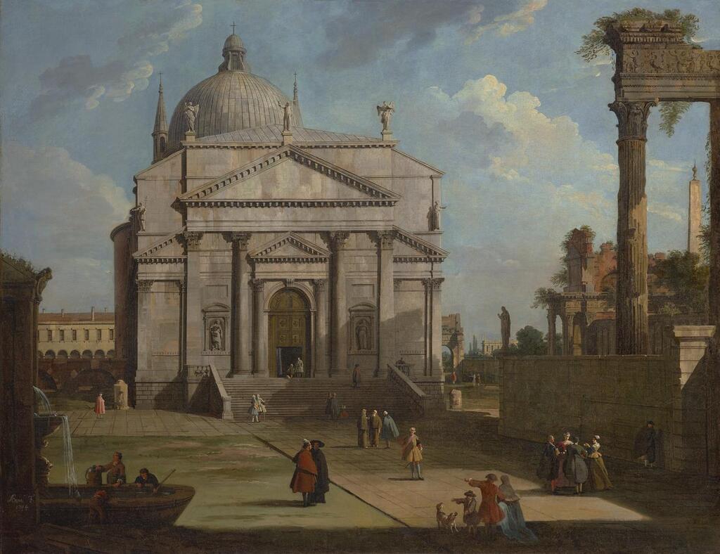 A capriccio with the church of the Redentore