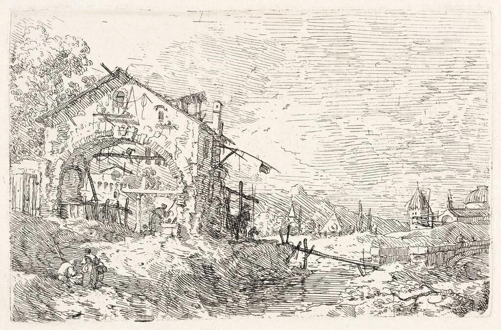 Landscape with a Woman at a Well