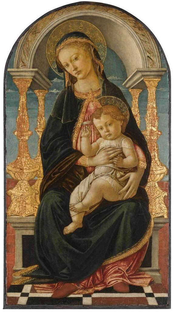 The Virgin and Child enthroned